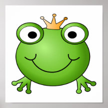 Frosch-Prinz. Glücklicher Frosch Posterdruck