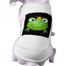 Frosch-Prinz. Lächelnder Frosch mit einer Krone Hund Tshirts