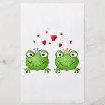 Frosch-Prinz und Frosch-Prinzessin, mit Herzen Flyer