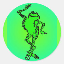 Frosch Runde Sticker