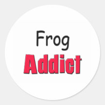 Frosch-Süchtiger Stickers