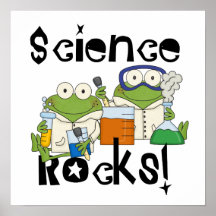 Frosch-Wissenschafts-Felsen Plakatdrucke