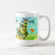 Froschkönig Kiss me Tasse
