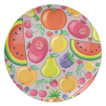 Frucht-Explosions-Lavendel Party Teller
