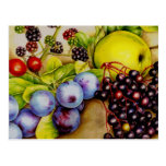 Früchte von der fruchtigen Kunstpostkarte des Hedg