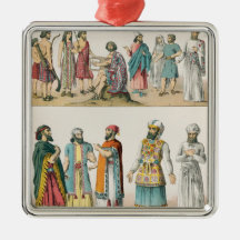 Frühes asiatisches Kleid, von 'Trachten der Weihnachtsbaum Ornamente