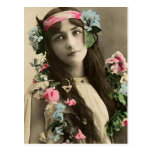 Frühes Blumen-Kind Postkarte