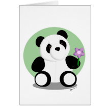 Frühjahr-Panda-Karte