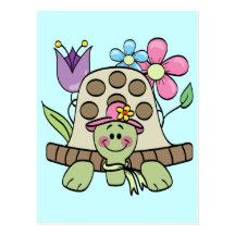 Frühjahr-Schildkröte-T-Shirts und Geschenke Postkarten