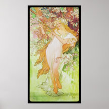 Frühling Alphonse Mucha Printemps Poster