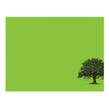 Frühlings-Baum-grüne/schwarze Hochzeits-Platzkarte Postkarten