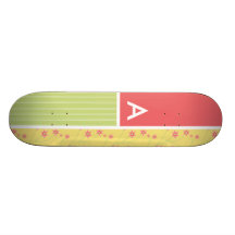 Frühlings-Blumen; mit Blumen Skate Board
