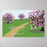 Frühlings-wieder Plakat