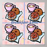 Frühstückszeit Poster