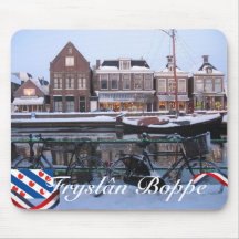 Fryslân Boppe Schnee-Kanal Lemmer Mousepad