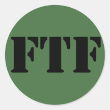 FTF RUNDER AUFKLEBER