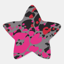 Fullbreed kundenspezifische rosa Camouflage Sternaufkleber