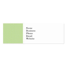 Fun Bright and Bold Green Dot Pattern Business Cards