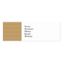 Fun Fall Brown and Orange Cloud and Circle Pattern Business Card