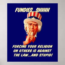 Fundies Shhhh Plakat