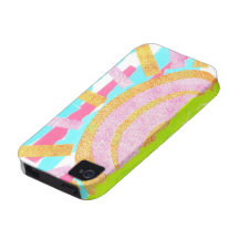 Funkelnder Sun-CollageVibe iPhone 4 Fall iPhone 4 Cover