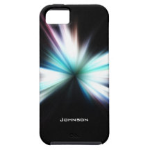 Funkelndes großer Knall-RadialFraktal mit individu iPhone 5 Case