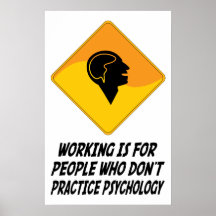 Funktion ist für Leute, die nicht Psycholog üben Plakate