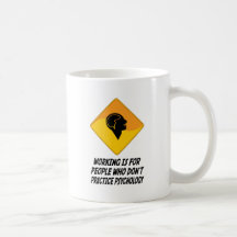 Funktion ist für Leute, die nicht Psycholog üben Kaffee Tasse