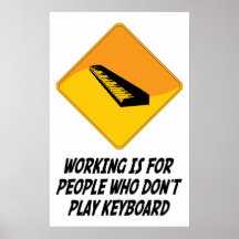 Funktion ist für Leute, die nicht Tastatur spielen Poster