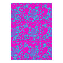 Funky Frog Colorful Toad Kids Doodle Invites