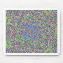 Funky geometrische 60er Entwurfs-Art Mauspad