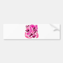 Funky Gesichts-abstrakter Entwurf Auto Sticker