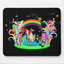 Funky Huhn-Party Mauspad