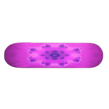 Funky lila Fraktal-Blume Skateboard Personalisierte Skateboards