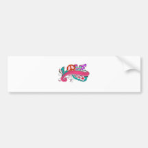 funky retro Liebe Autosticker