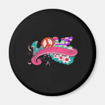 funky retro Liebe Magnete