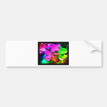 Funky Spaß-Blumen Auto Sticker