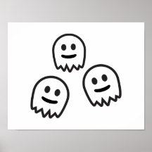 Funny Ghosts Monster Posters
