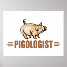 Funny Pig, Hog Poster
