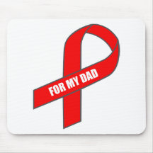 Für meinen Vati (rotes Band) Mousepads