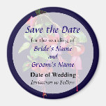 Fuscia Marcia Save the Date Kühlschrankmagnete