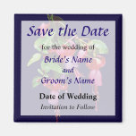 Fuscia Marshia Save the Date Kühlschrankmagnete
