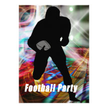 Fußball beleuchtet Party Personalisierte Einladungskarte