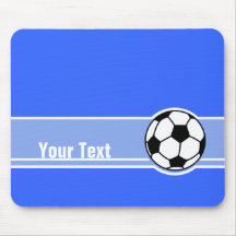 Fußball; Blau Mousepad