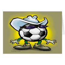 Fußball-Cowboy Karte