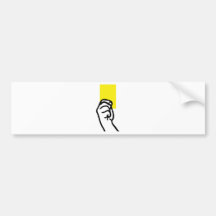 Fußball der gelben Karte Autosticker