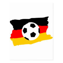 Fussball Deutschland fahne Postkarten