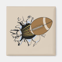 Fußball-Explosions-T-Shirts und Geschenke Kühlschrankmagnet