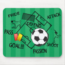 Fußball-Fußball-Angriffs-Ziel Mauspad