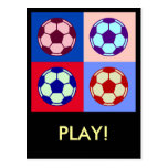 Fußball-Fußball-Kunst Postkarte